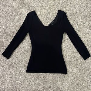 Black knit shirt very stretchy